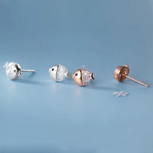 Load image into Gallery viewer, Zikonia Fisch Ohrstecker aus Silber