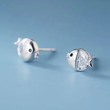 Load image into Gallery viewer, Zikonia Fisch Ohrstecker aus Silber