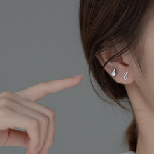 Load image into Gallery viewer, Hasen Karotten Ohrstecker aus Silber