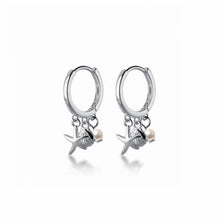 Load image into Gallery viewer, Muschel-Stern-Perlen Ohrring aus Silber