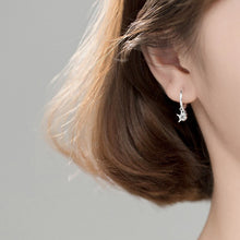 Load image into Gallery viewer, Muschel-Stern-Perlen Ohrring aus Silber