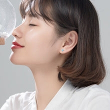 Load image into Gallery viewer, Blaue Rentier Ohrstecker aus Silber