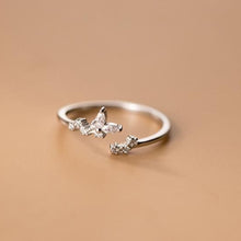 Load image into Gallery viewer, Zirkonia Zweig Ring aus Silber