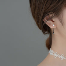 Load image into Gallery viewer, Kugel Kristall Ohrstecker aus Silber