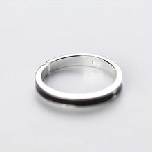 Load image into Gallery viewer, Black Silver Ring