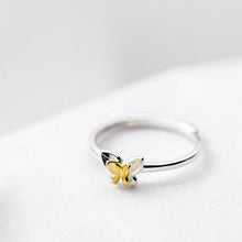 Load image into Gallery viewer, Doppel Schmetterling Ring aus Silber