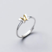 Load image into Gallery viewer, Doppel Schmetterling Ring aus Silber