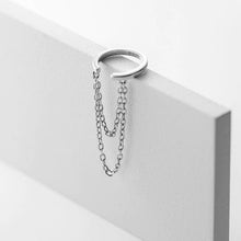 Load image into Gallery viewer, Silver Chain Earrings
