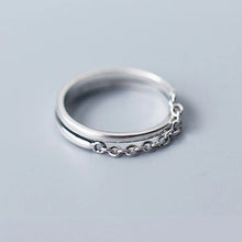 Load image into Gallery viewer, Ketten Ring aus Silber
