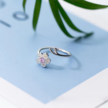 Load image into Gallery viewer, Kirschblüten Ring aus Silber