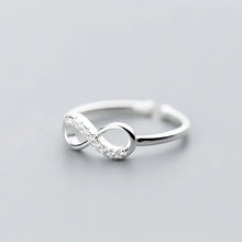 Load image into Gallery viewer, Unendlichkeits Ring aus Silber