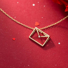 Load image into Gallery viewer, Silver Envelope Necklace
