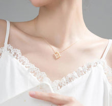 Load image into Gallery viewer, Silver Envelope Necklace