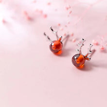 Load image into Gallery viewer, Rentier Ohrstecker aus Silber