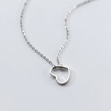 Load image into Gallery viewer, Herz Halskette aus Silber