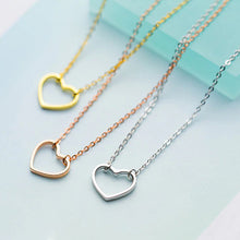 Load image into Gallery viewer, Herz Halskette aus Silber