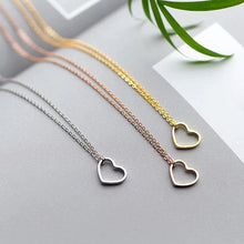 Load image into Gallery viewer, Herz Halskette aus Silber