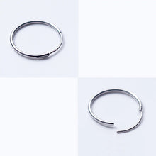 Load image into Gallery viewer, Silver Hoop Earrings