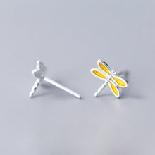 Load image into Gallery viewer, Libellen Ohrstecker aus Silber