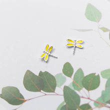 Load image into Gallery viewer, Libellen Ohrstecker aus Silber