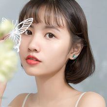 Load image into Gallery viewer, Schmetterling Ohrstecker aus Silber