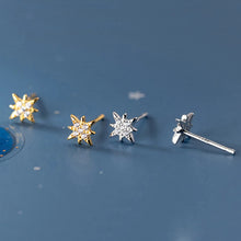 Load image into Gallery viewer, Stern Ohrstecker aus Silber