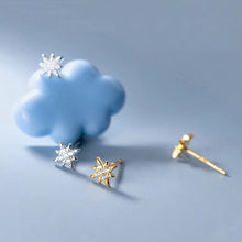 Load image into Gallery viewer, Stern Ohrstecker aus Silber