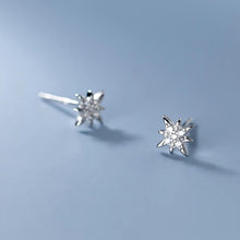 Load image into Gallery viewer, Stern Ohrstecker aus Silber