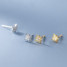 Load image into Gallery viewer, Stern Ohrstecker aus Silber