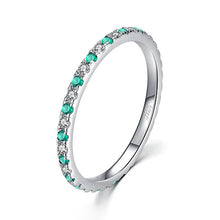 Load image into Gallery viewer, Alternierender Zikonia Ring aus Silber