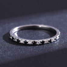 Load image into Gallery viewer, Alternierender Zikonia Ring aus Silber