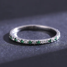 Load image into Gallery viewer, Alternierender Zikonia Ring aus Silber