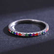 Load image into Gallery viewer, Alternierender Zikonia Ring aus Silber