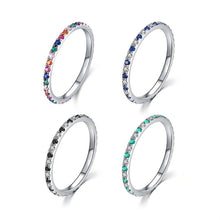 Load image into Gallery viewer, Alternierender Zikonia Ring aus Silber