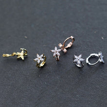 Load image into Gallery viewer, Stern Ohrringe aus Silber