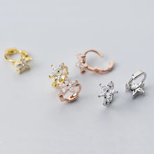 Load image into Gallery viewer, Stern Ohrringe aus Silber