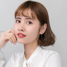 Load image into Gallery viewer, Kristall Ohrringe aus Silber