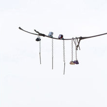 Load image into Gallery viewer, Kristall Ohrringe aus Silber