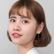 Load image into Gallery viewer, Kristall Ohrringe aus Silber