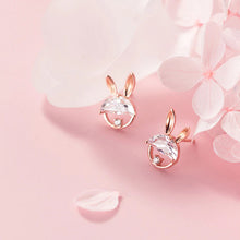 Load image into Gallery viewer, Hasen Ohrstecker aus Silber