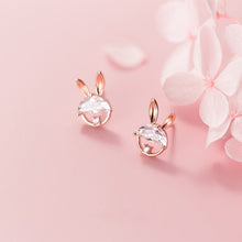 Load image into Gallery viewer, Hasen Ohrstecker aus Silber