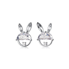 Load image into Gallery viewer, Hasen Ohrstecker aus Silber