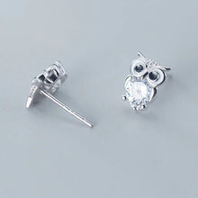 Load image into Gallery viewer, Eulen Ohrstecker aus Silber