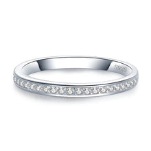 Load image into Gallery viewer, Zirkonia Band Ring aus Silber