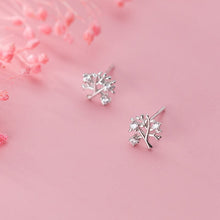 Load image into Gallery viewer, Baum Ohrstecker aus Silber