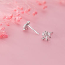 Load image into Gallery viewer, Baum Ohrstecker aus Silber