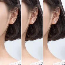 Load image into Gallery viewer, Dreieck Ohrstecker aus Silber