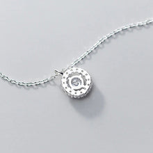 Load image into Gallery viewer, Kristall Kreis Ring aus Silber