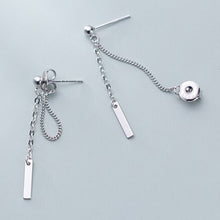 Load image into Gallery viewer, Geometrische Ketten Ohrstecker aus Silber