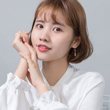 Load image into Gallery viewer, Geometrische Ketten Ohrstecker aus Silber